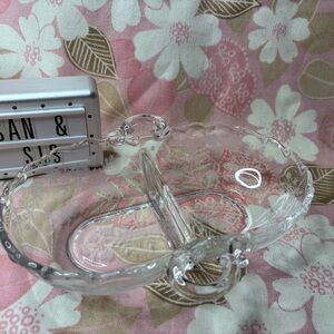 Elegant Clear Glass Divided Dish